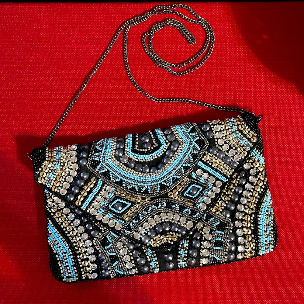 Twig And Arrow Beaded Bag Clutch or Shoulder Bag